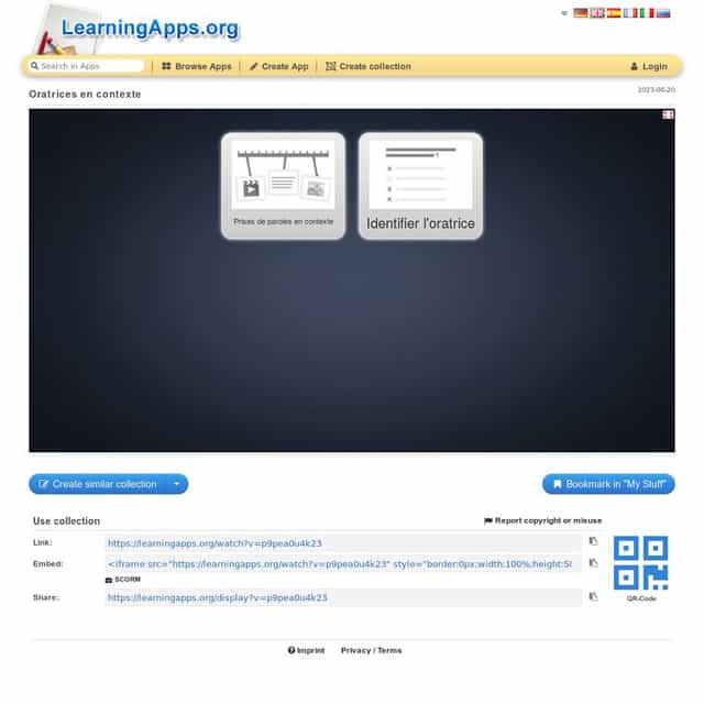 Entrée dans la séquence