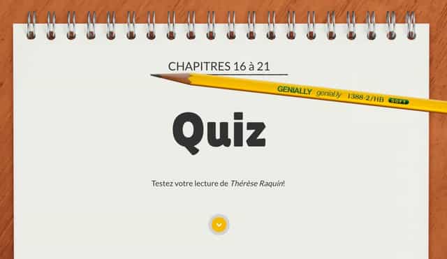 Étudier les chapitres XVI à XXI