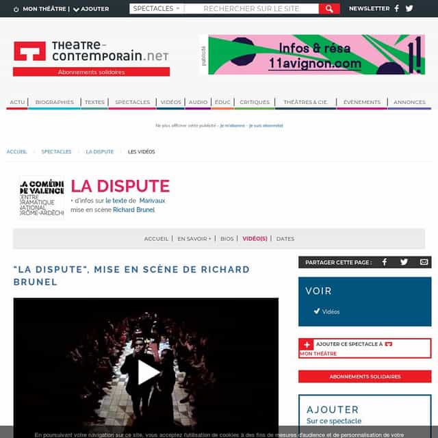 Étude de mises en scène