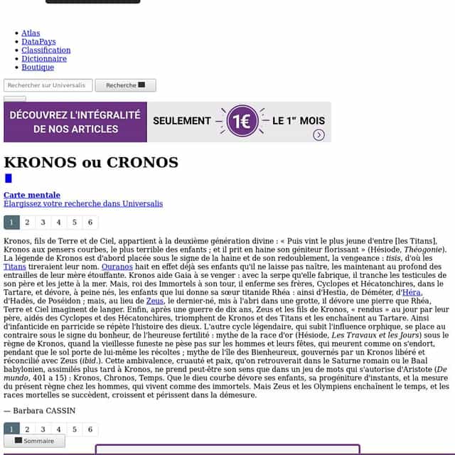 Du discours mythique à la connaissance scientifique