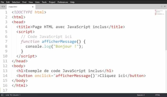 Le Javascript pour créer des pages web interactives