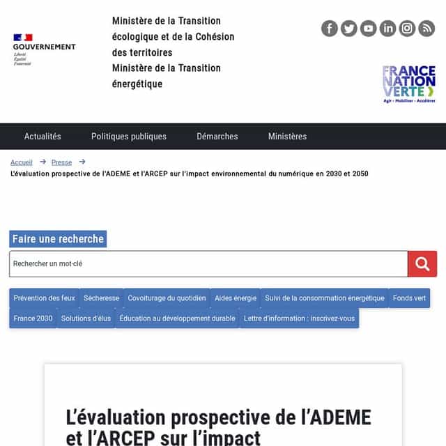 En route vers la sobriété numérique