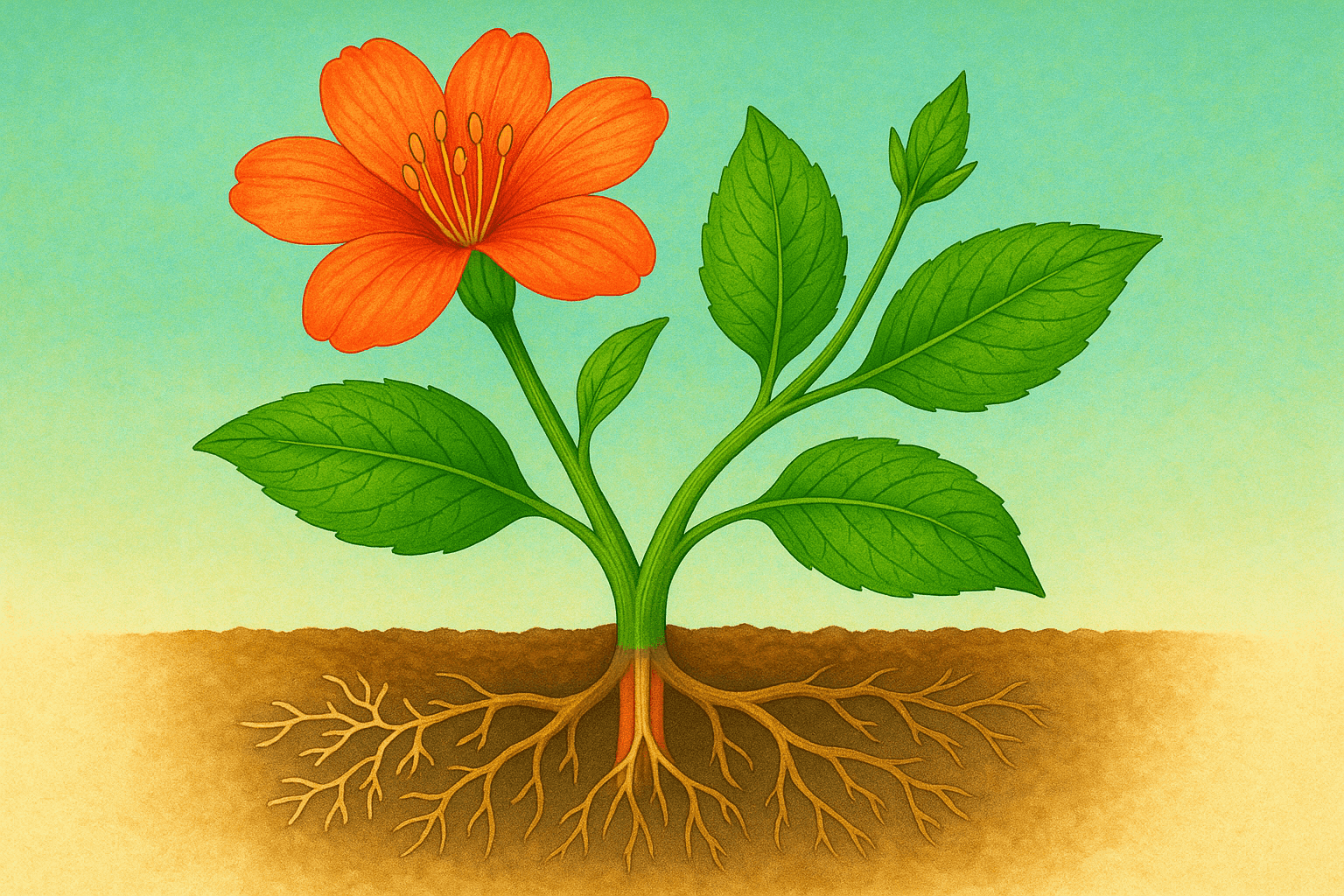 Exercice Bac – Raisonnement scientifique  : Organisation fonctionnelle des plantes à fleurs