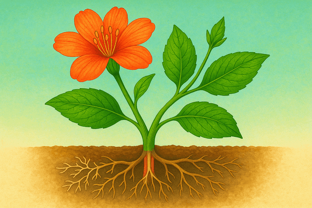 Exercice Bac – Raisonnement scientifique  : Organisation fonctionnelle des plantes à fleurs