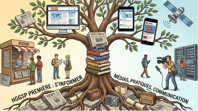 HGGSP Première - S'informer, un regard critique sur les sources et les modes de communication - Activité du chapitre introductif