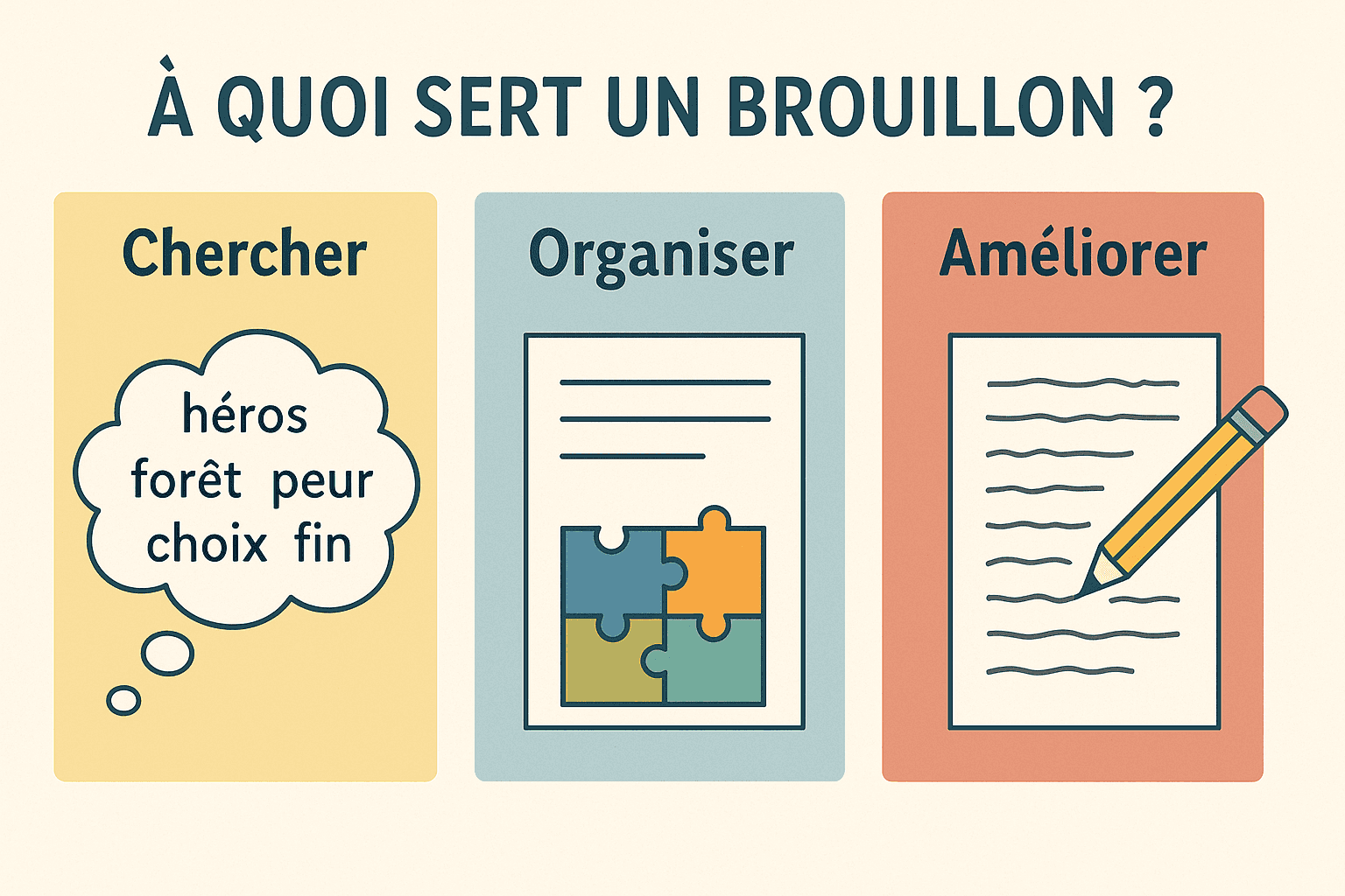 Organiser ses brouillons