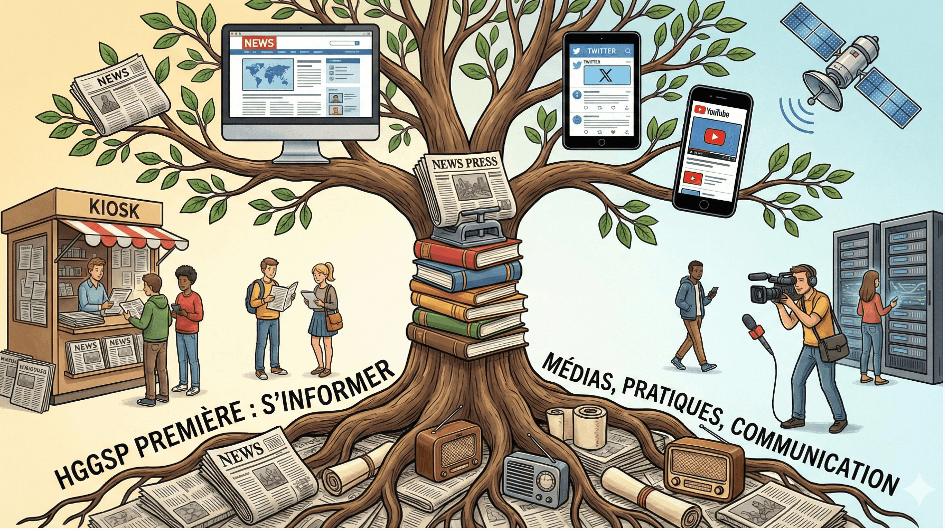 HGGSP Première - S'informer, un regard critique sur les sources et les modes de communication - Activité du chapitre introductif