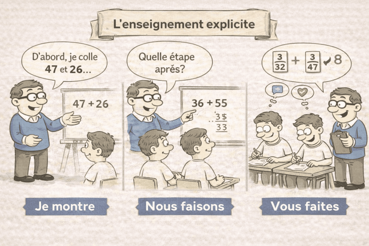Quiz sur l'enseignement explicite