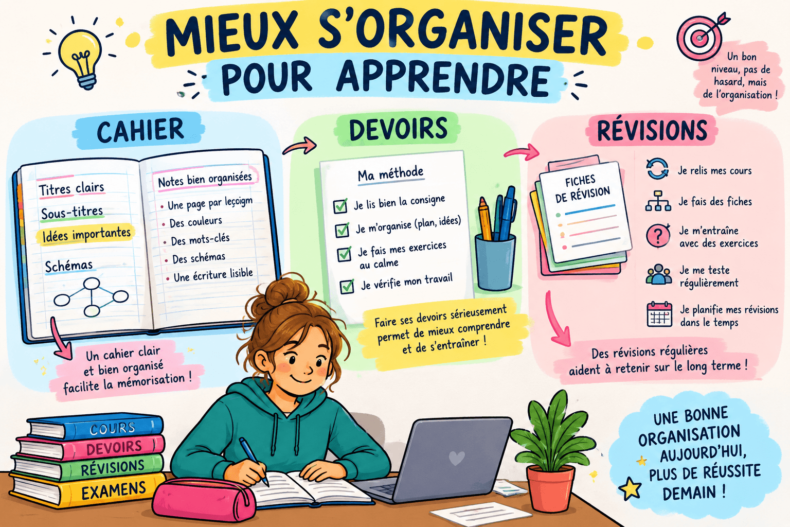 Mieux s'organiser pour apprendre